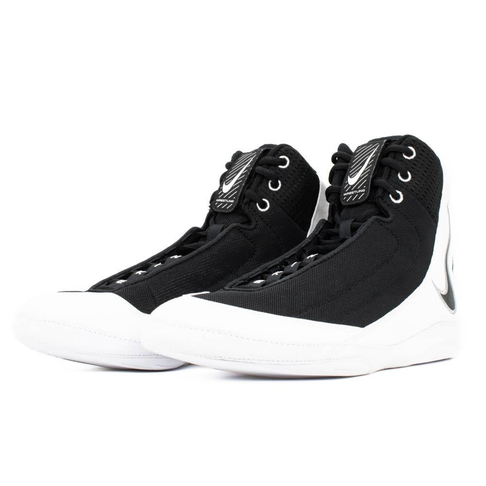 Nike Inflict 4 Wrestling Boots - Black/White-Nike