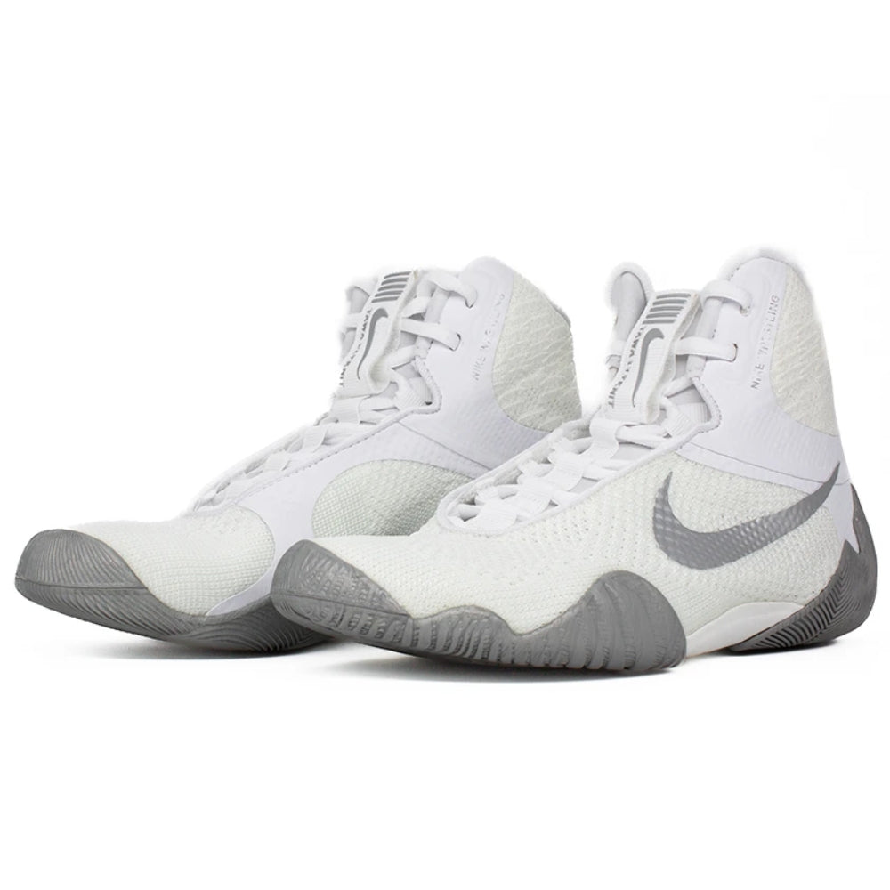 Nike Tawa Wrestling Boots - White/Silver-Nike