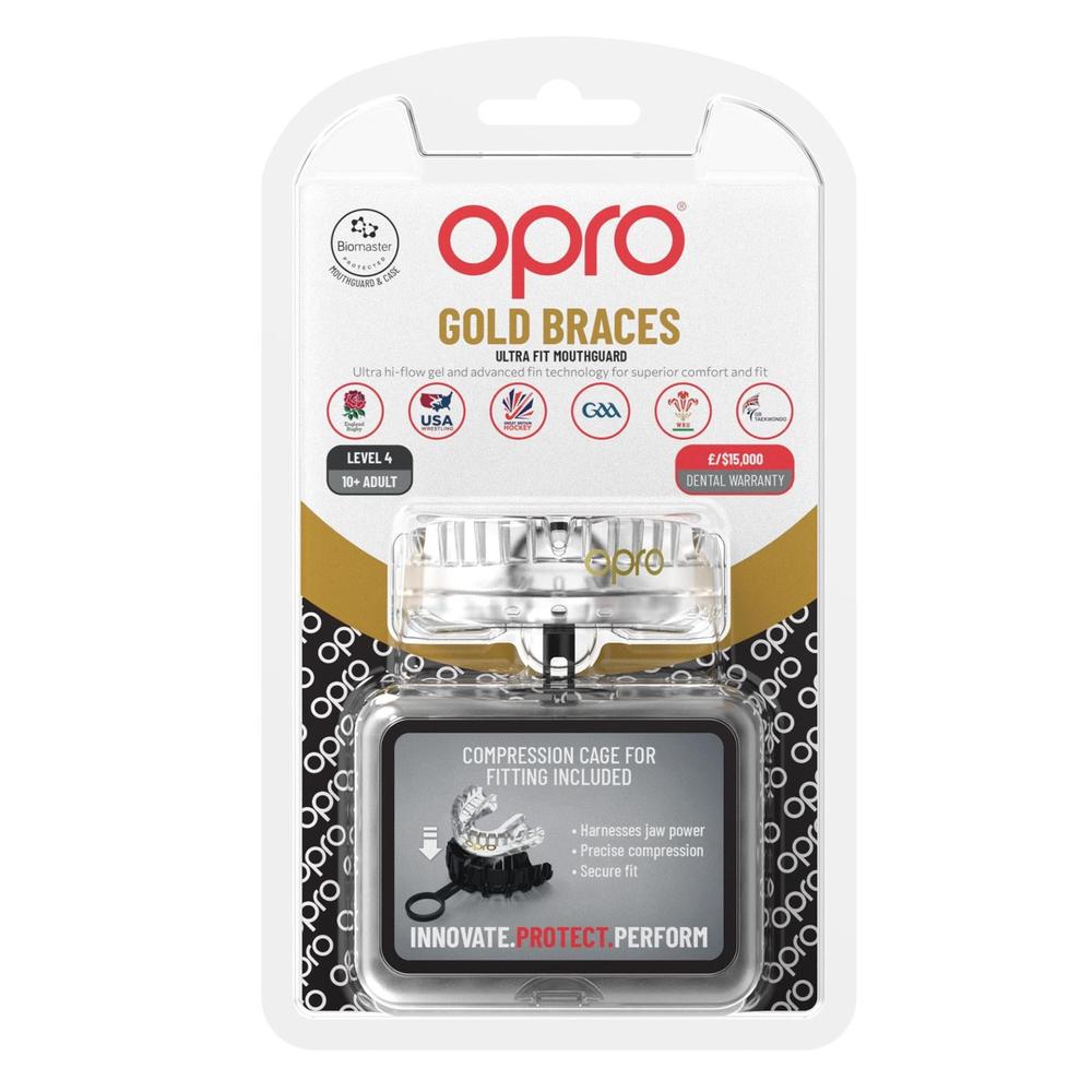 OPRO Gold Braces Self-Fit Mouthguard-Opro
