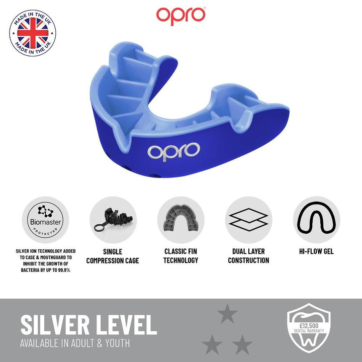 OPRO Self-Fit GEN5 Silver Mouthguard-Opro