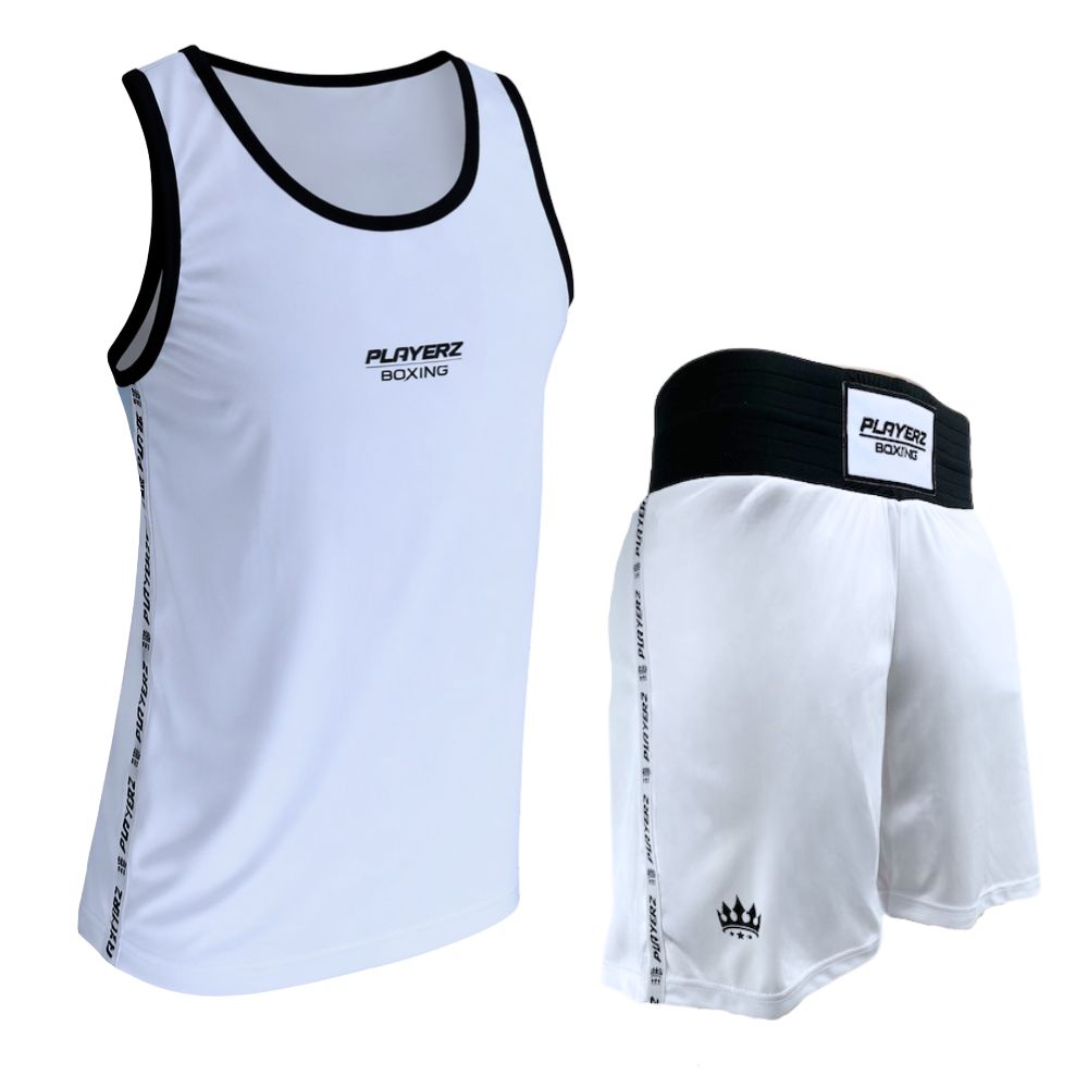 Playerz Boxing Set - White-Playerz Boxing