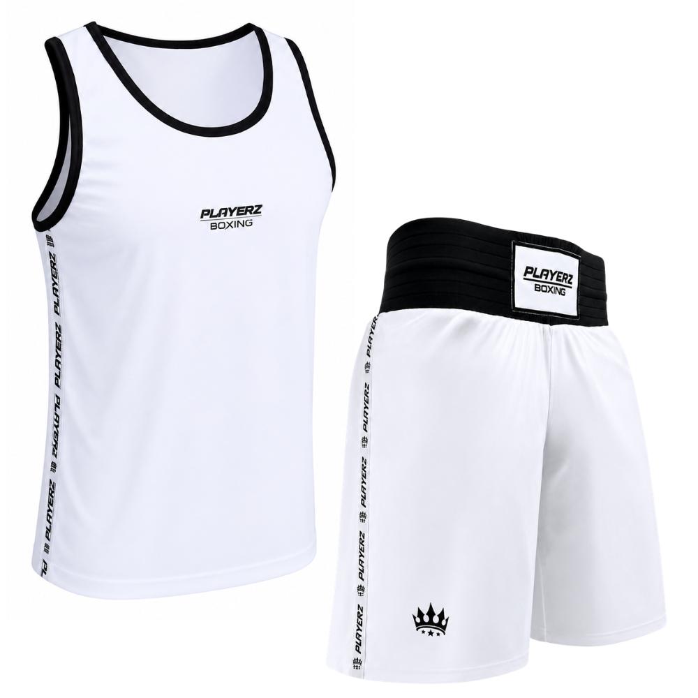 Playerz Boxing Set - White-Playerz Boxing