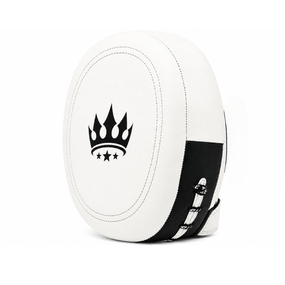 Playerz CoachTech Air Focus Pads - White-Playerz Boxing
