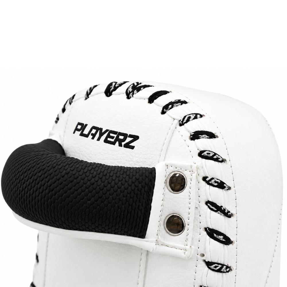 Playerz CoachTech Kick Pads - White-Playerz Boxing