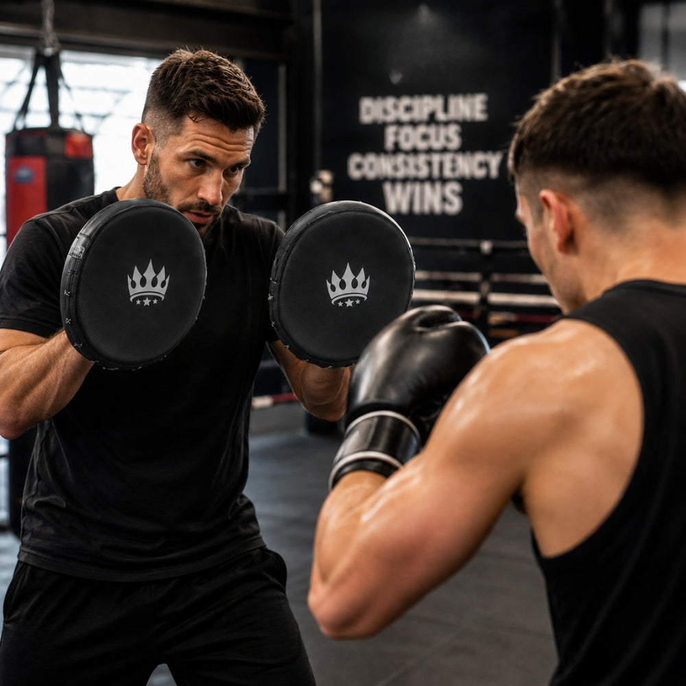 Playerz CoachTech Micro Focus Pads - Black-Playerz Boxing
