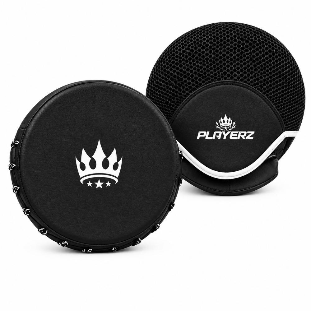 Playerz CoachTech Micro Focus Pads - Black-Playerz Boxing