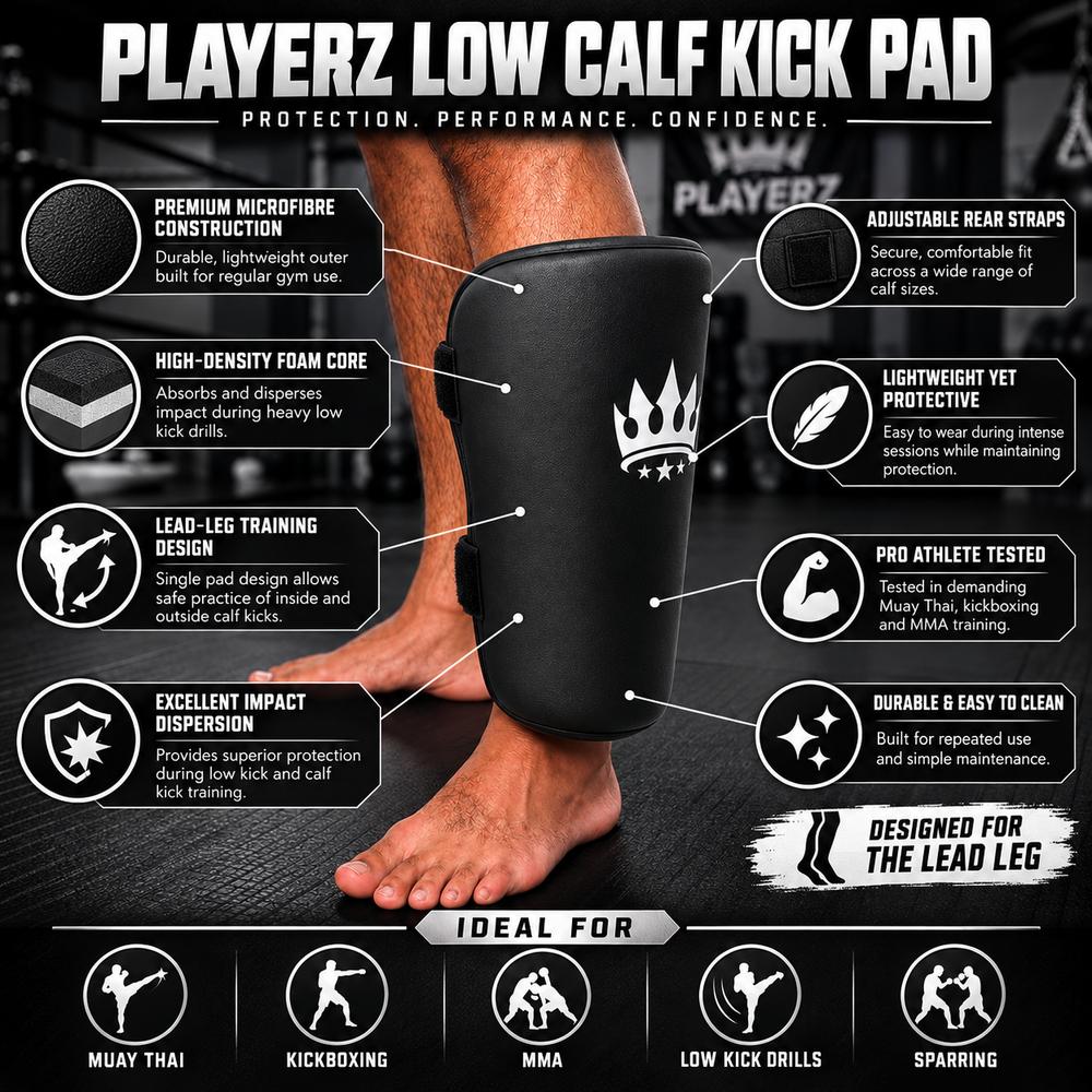 Playerz Low Calf Kick Pad-Playerz Boxing