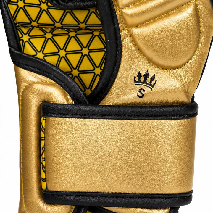 Playerz Power MMA Sparring Gloves - Black/Gold-Playerz Boxing