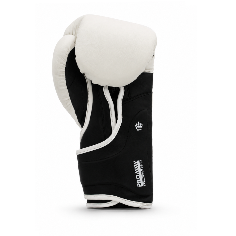 Playerz ProTech Boxing Gloves Velcro - White-Playerz Boxing