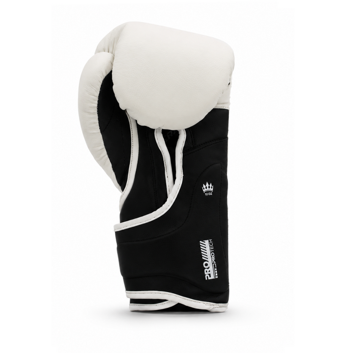 Playerz ProTech Boxing Gloves Velcro - White-Playerz Boxing