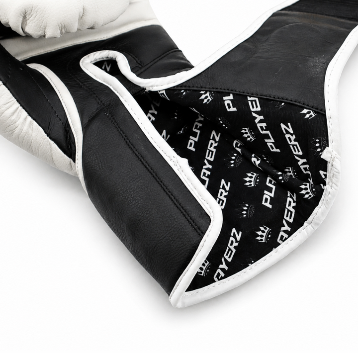 Playerz ProTech Boxing Gloves Velcro - White-Playerz Boxing
