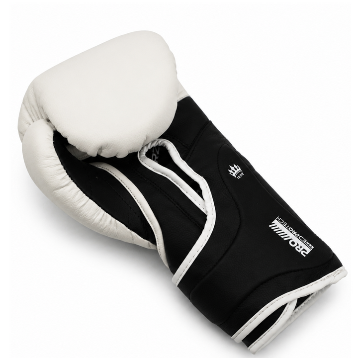 Playerz ProTech Boxing Gloves Velcro - White-Playerz Boxing
