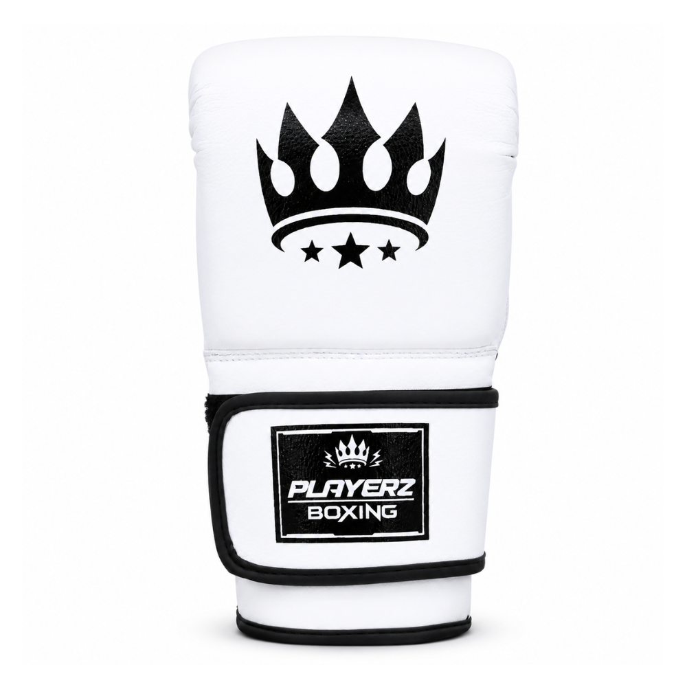 Playerz SparTech Bag Gloves - White-Playerz Boxing