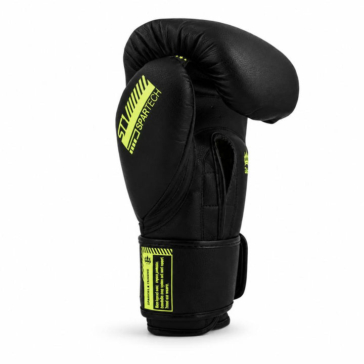 Playerz SparTech Boxing Gloves - Black/Neon-Playerz Boxing