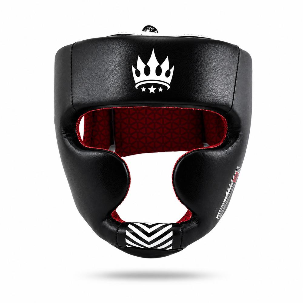 Playerz SparTech Head Guard - Black/White-Playerz Boxing
