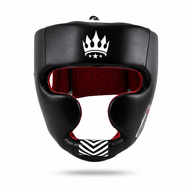 Playerz SparTech Head Guard - Black/White-Playerz Boxing