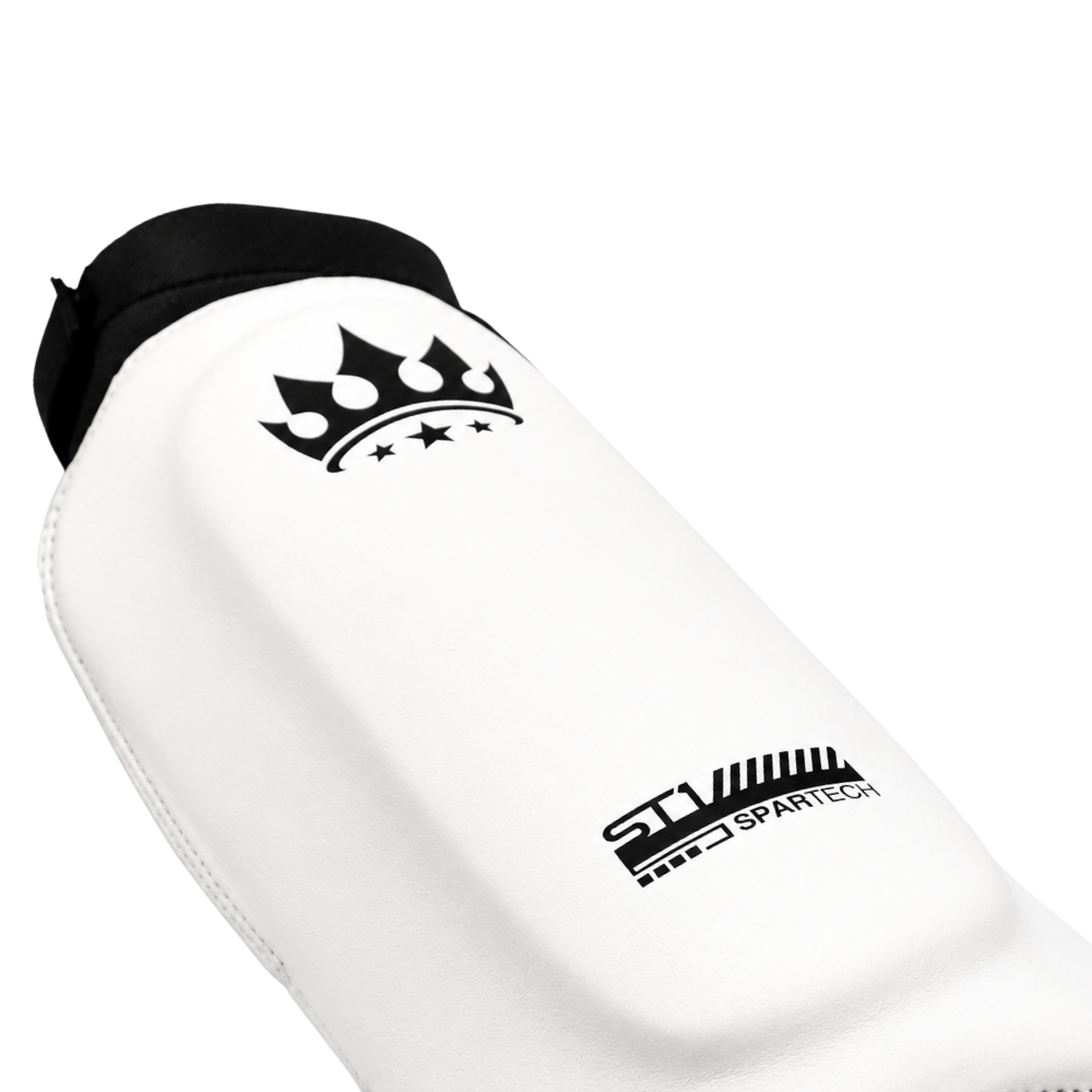 Playerz SparTech MMA Shin Guard - White/Black-Playerz Boxing