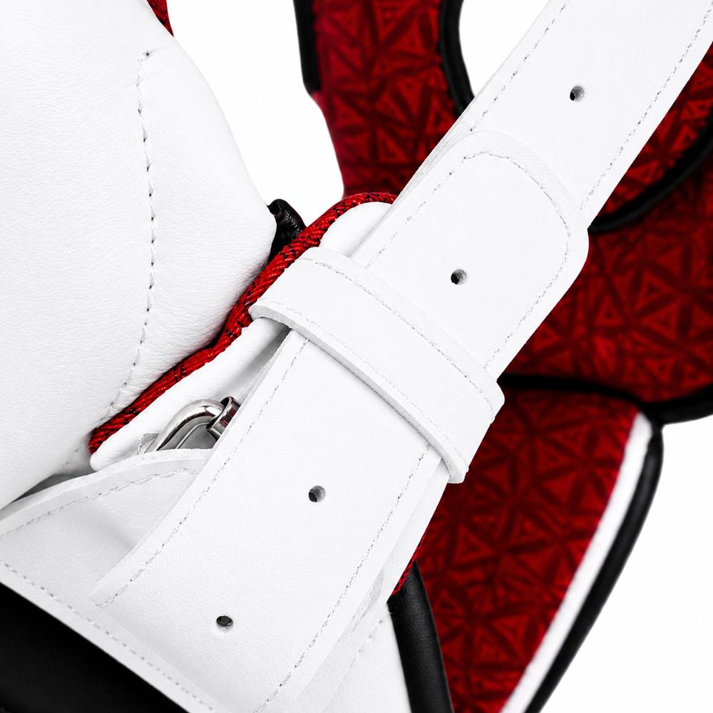 Playerz SparTech Pro Head Guard - White/Black-Playerz Boxing