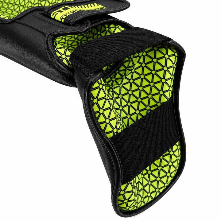 Playerz SparTech Shin Guards - Black/Neon-Playerz Boxing
