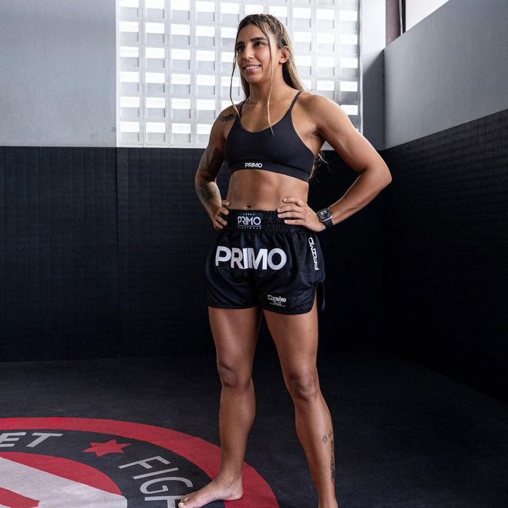 Primo Muay Thai Shorts - Mamba Series - Black-Primo