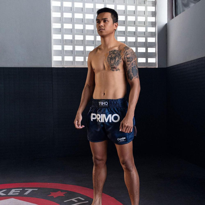 Primo Muay Thai Shorts - Mamba Series - Navy-Primo