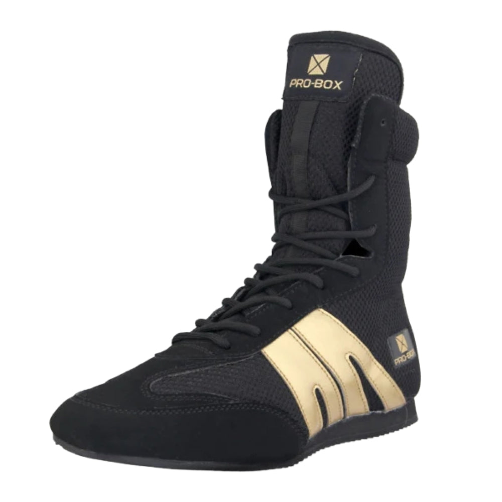 Pro Box Classic Boxing Boot ‚Äì Black/Gold-Pro Box