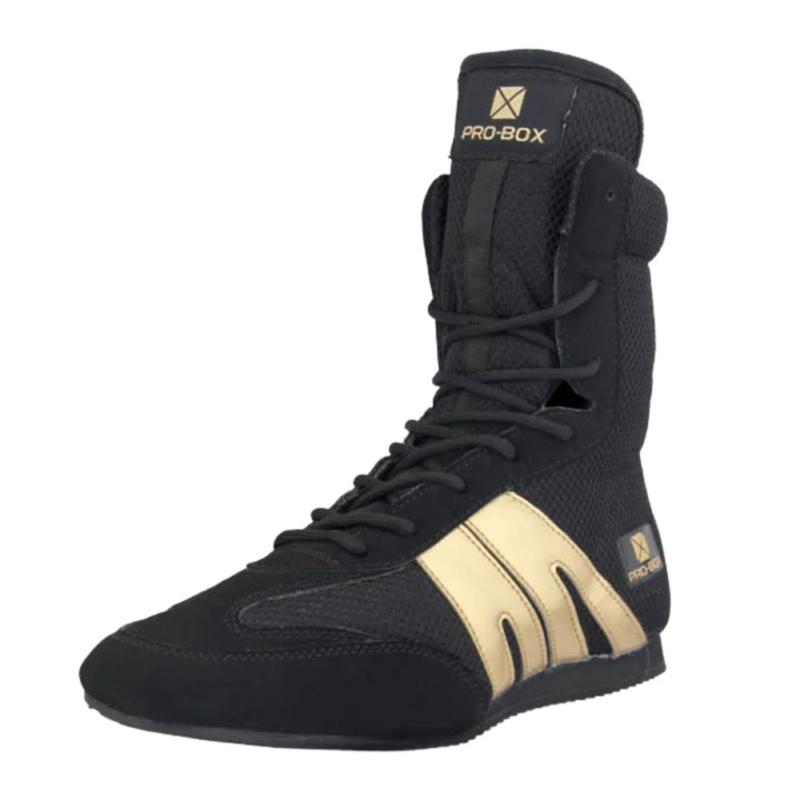Pro Box Classic Boxing Boot ‚Äì Black/Gold-Pro Box