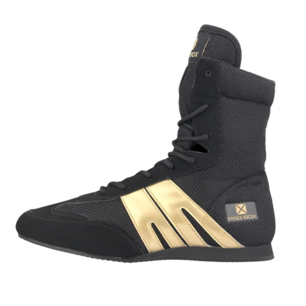 Pro Box Classic Boxing Boot ‚Äì Black/Gold-Pro Box