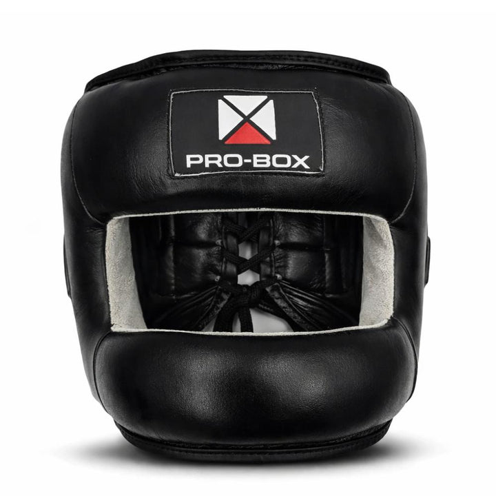 Pro-Box Leather Face Saver Headguard-Pro Box