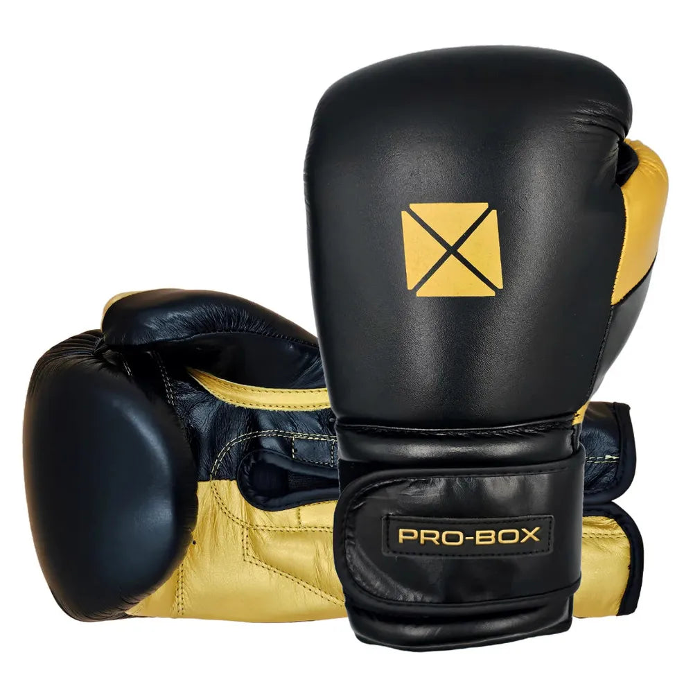 Pro Box Pro Spar Leather Boxing Gloves-Pro Box