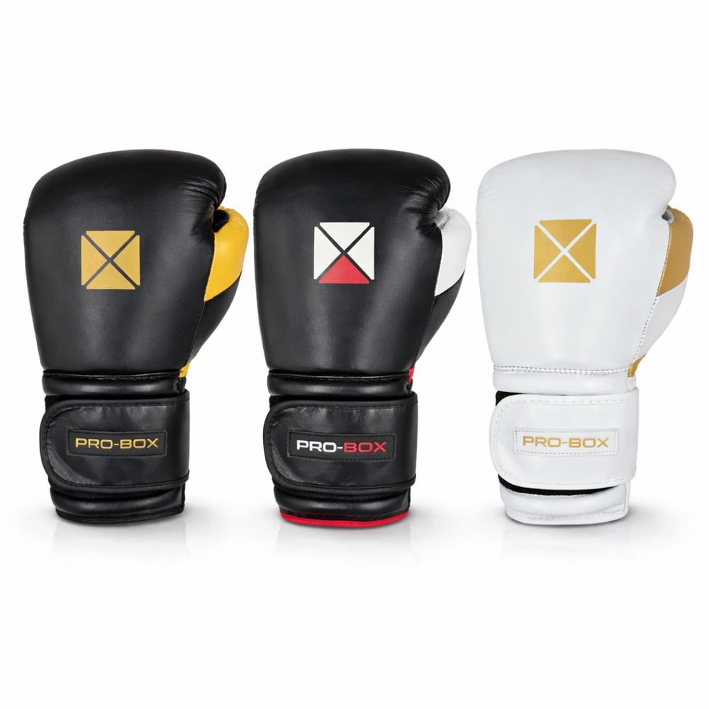 Pro Box Pro Spar Leather Boxing Gloves-Pro Box