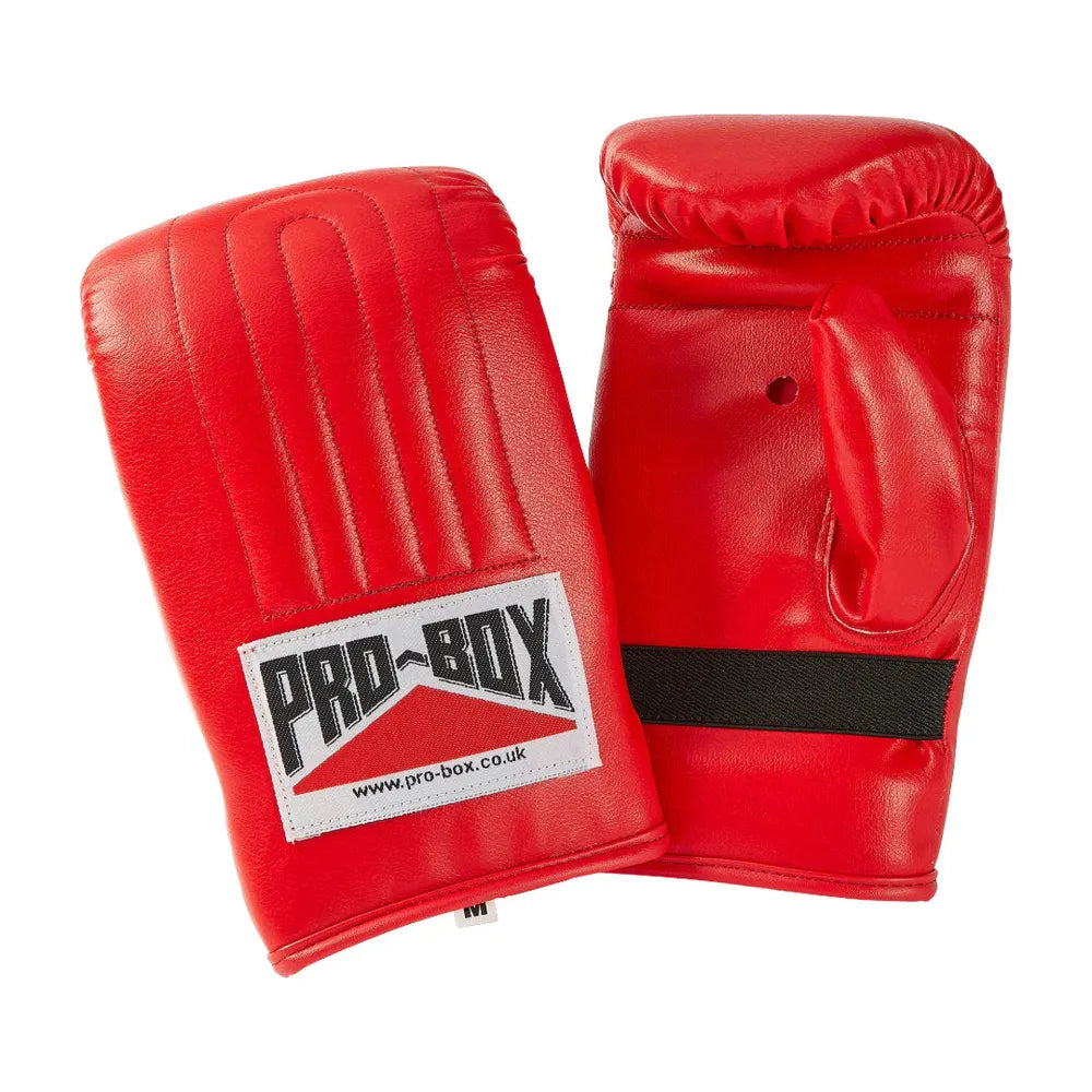 Pro-Box PU Bag Mitts – Red Small-Pro Box