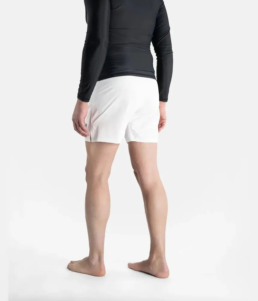 Progress Academy Board Shorts - White-Progress BJJ