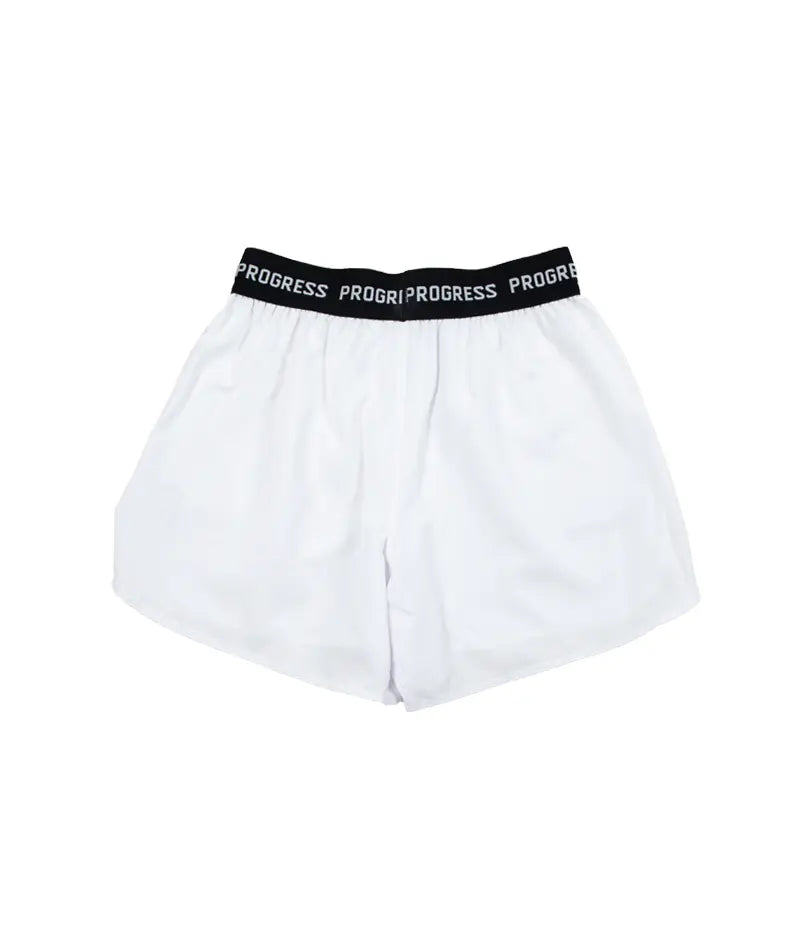 Progress Academy Board Shorts - White-Progress BJJ