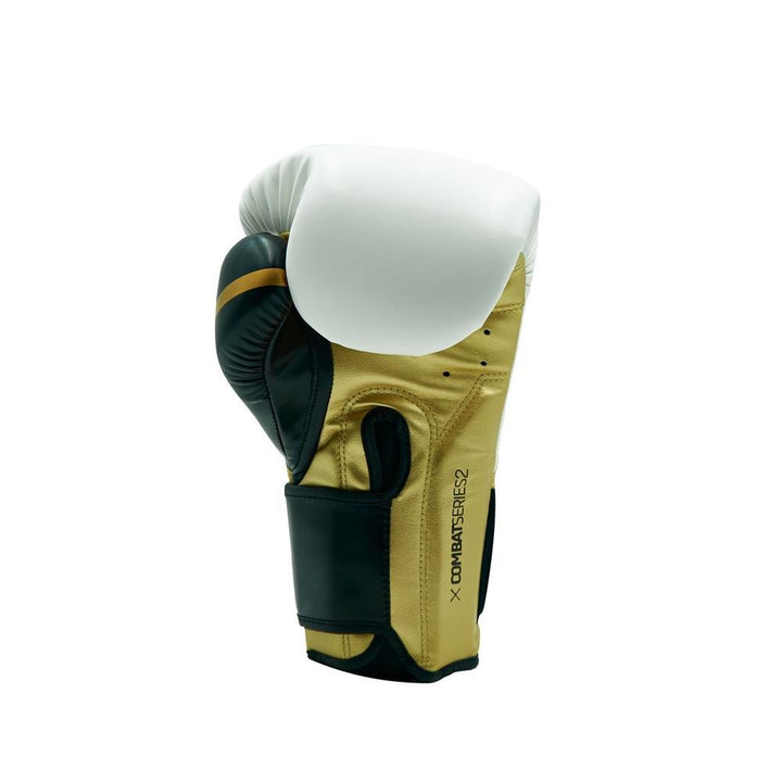 Ringside Combat Series 2.0 Boxing Gloves - White/Black/Gold-FEUK
