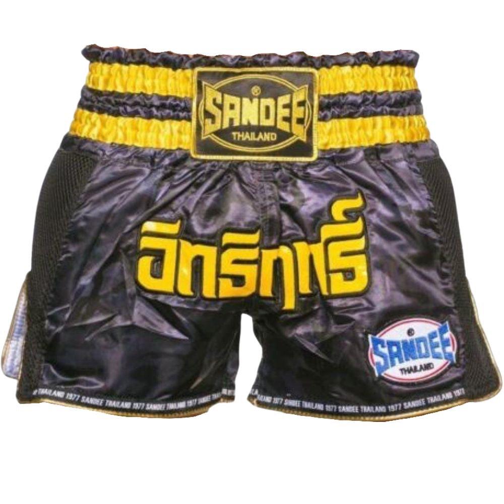 Sandee Supernatural Muay Thai Shorts - Black/Gold