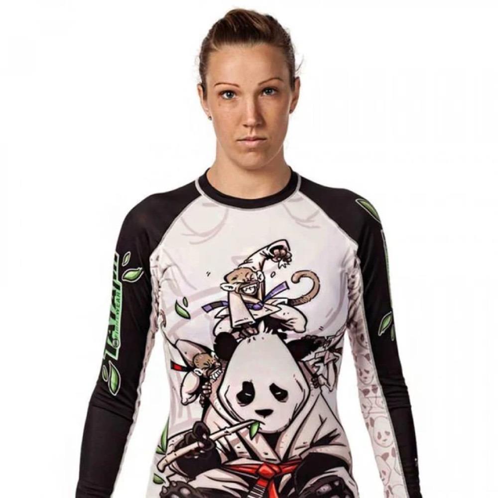 Tatami Womens Gentle Panda BJJ Rash Guard - Large-FEUK