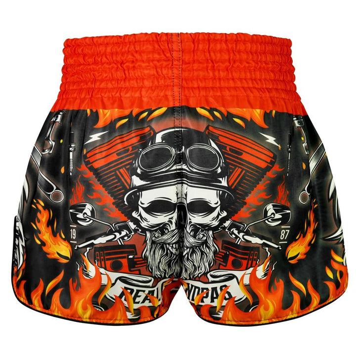 TUFF High-Cut Retro Muaythai Shorts Graybeard and The Eagle-TUFF Sport