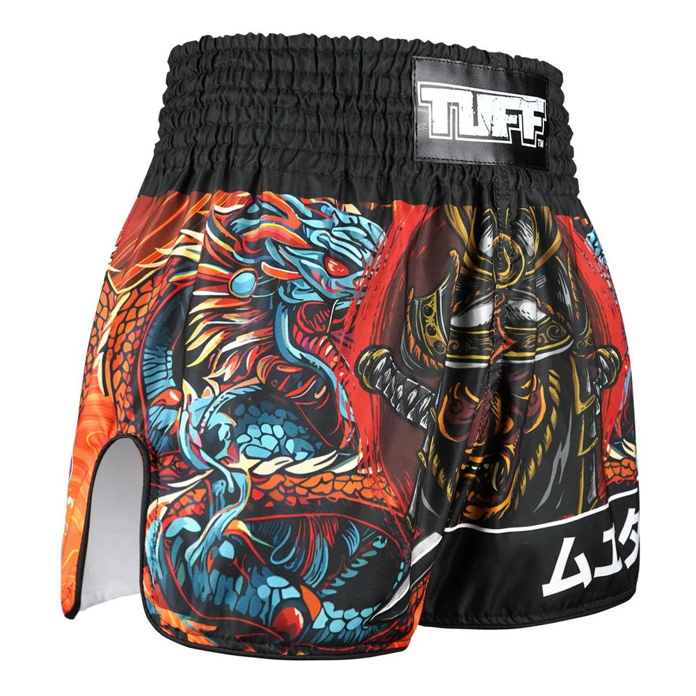 TUFF High-Cut Retro Muaythai Shorts Seraphic Seiryu Samurai Saga-TUFF Sport