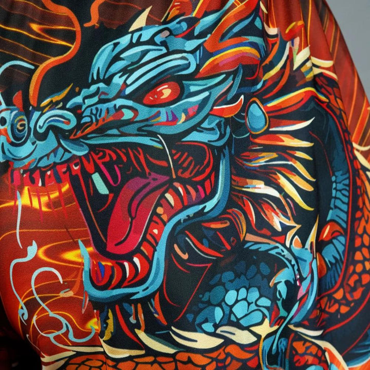 TUFF High-Cut Retro Muaythai Shorts Seraphic Seiryu Samurai Saga-TUFF Sport