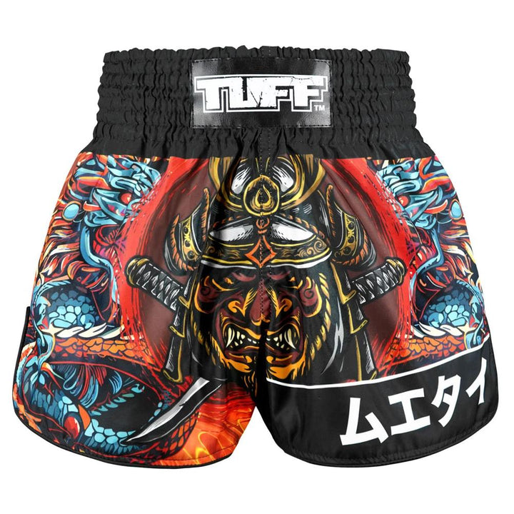 TUFF High-Cut Retro Muaythai Shorts Seraphic Seiryu Samurai Saga-TUFF Sport