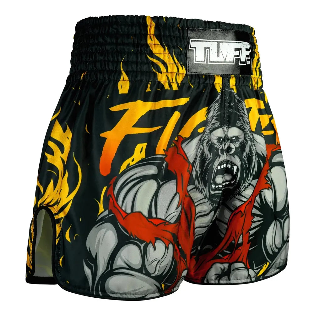 TUFF High-Cut Retro Muaythai Shorts The Gigantic Beast-TUFF Sport