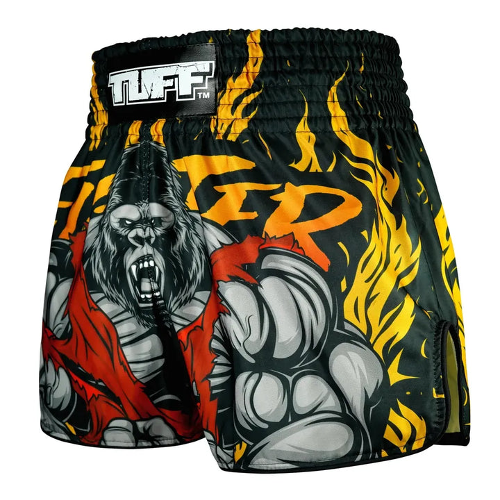 TUFF High-Cut Retro Muaythai Shorts The Gigantic Beast-TUFF Sport