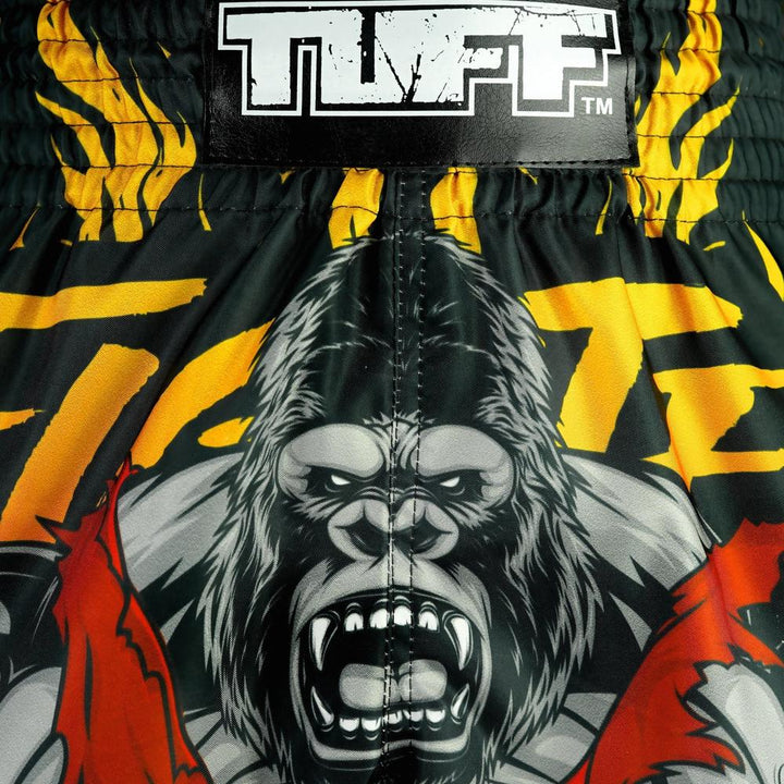 TUFF High-Cut Retro Muaythai Shorts The Gigantic Beast-TUFF Sport