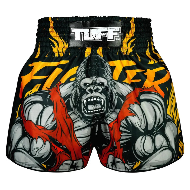 TUFF High-Cut Retro Muaythai Shorts The Gigantic Beast-TUFF Sport