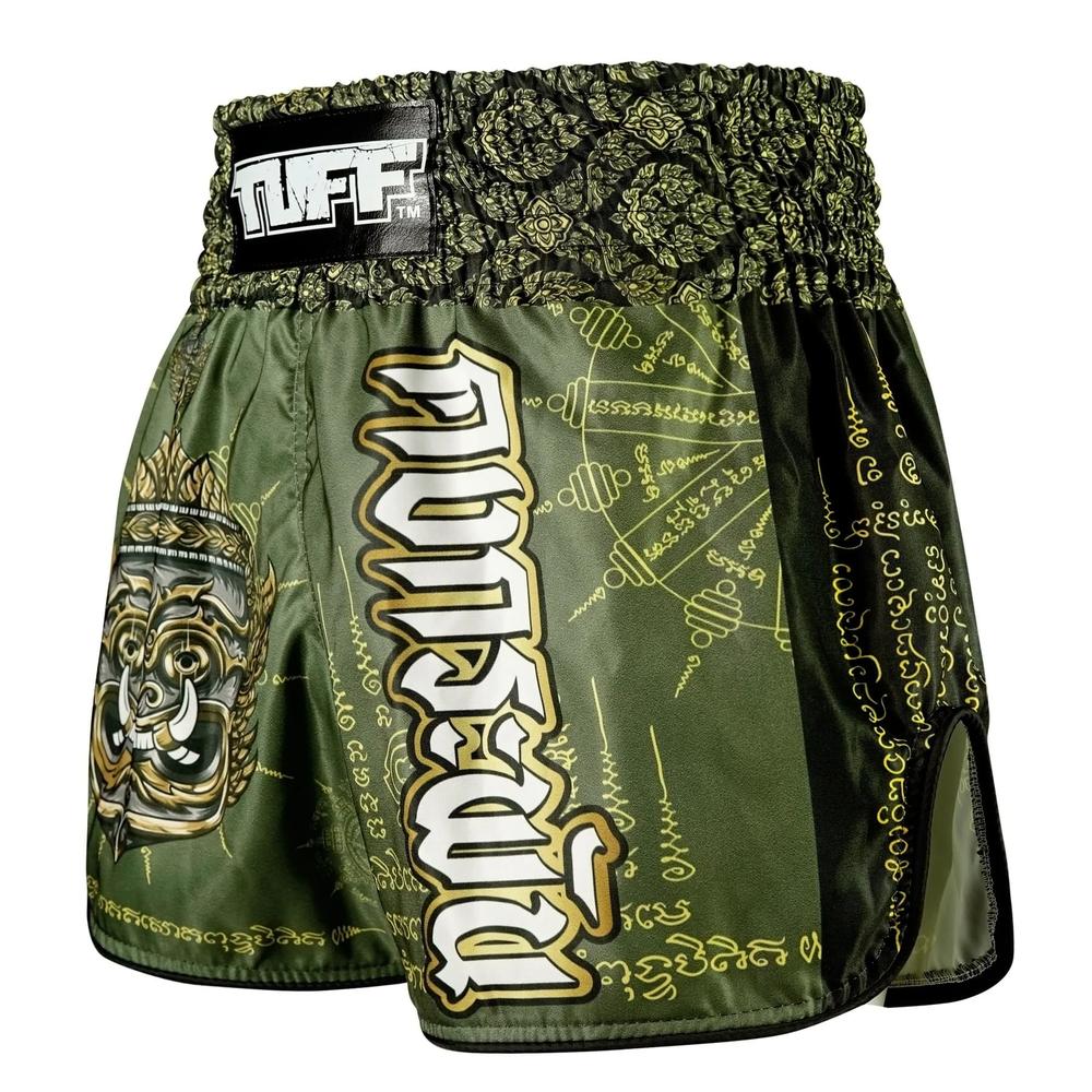 TUFF High-Cut Retro Muaythai Shorts The Immortal Yaksa-TUFF Sport