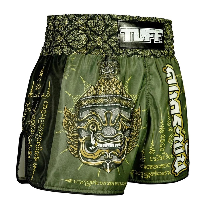 TUFF High-Cut Retro Muaythai Shorts The Immortal Yaksa-TUFF Sport