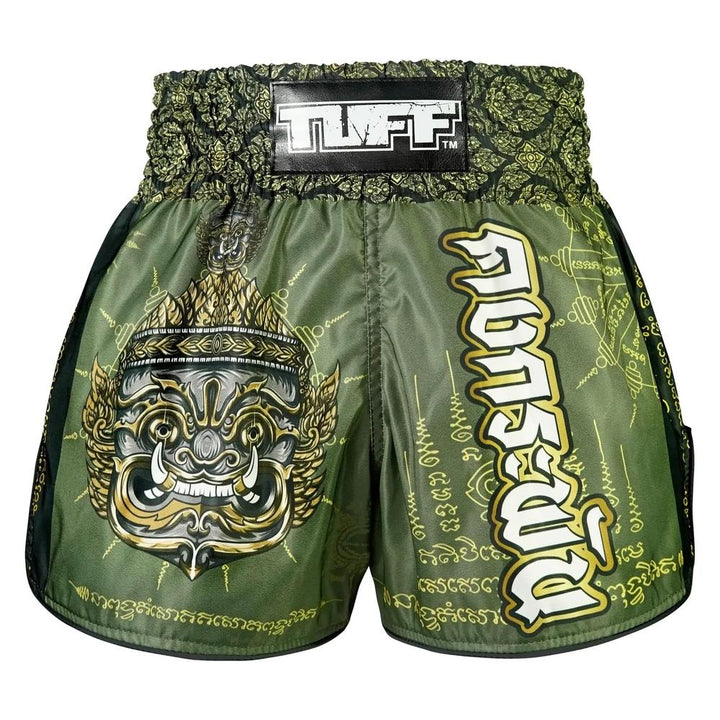 TUFF High-Cut Retro Muaythai Shorts The Immortal Yaksa-TUFF Sport