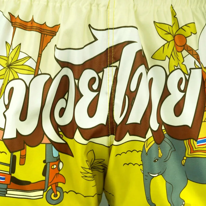 TUFF High-Cut Retro Muaythai Shorts The Sunshine Journey-TUFF Sport