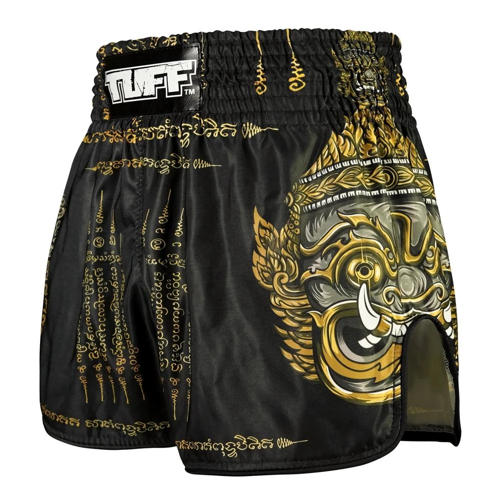 TUFF High-Cut Retro Muaythai Shorts Yaksa Yantra-TUFF Sport